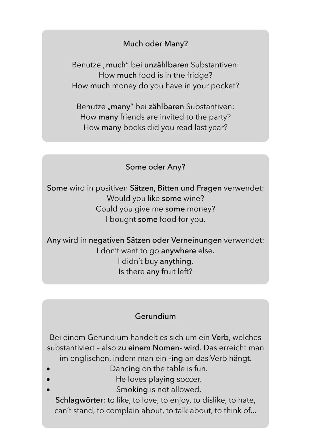 Die 10 wichtigsten Englisch Grammatikregeln auf einen Blick
He, She, It - 's' muss mit!
Im Simple Present wird in der 3.Person Singular he, 