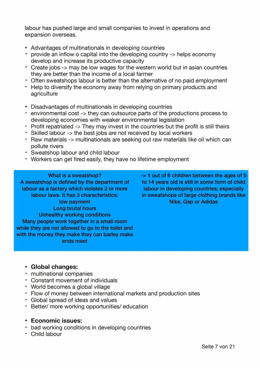 Englisch Lernblätter
Table of Contents
1. American Dream
- important information about America
- The American political system
2. Globalisat