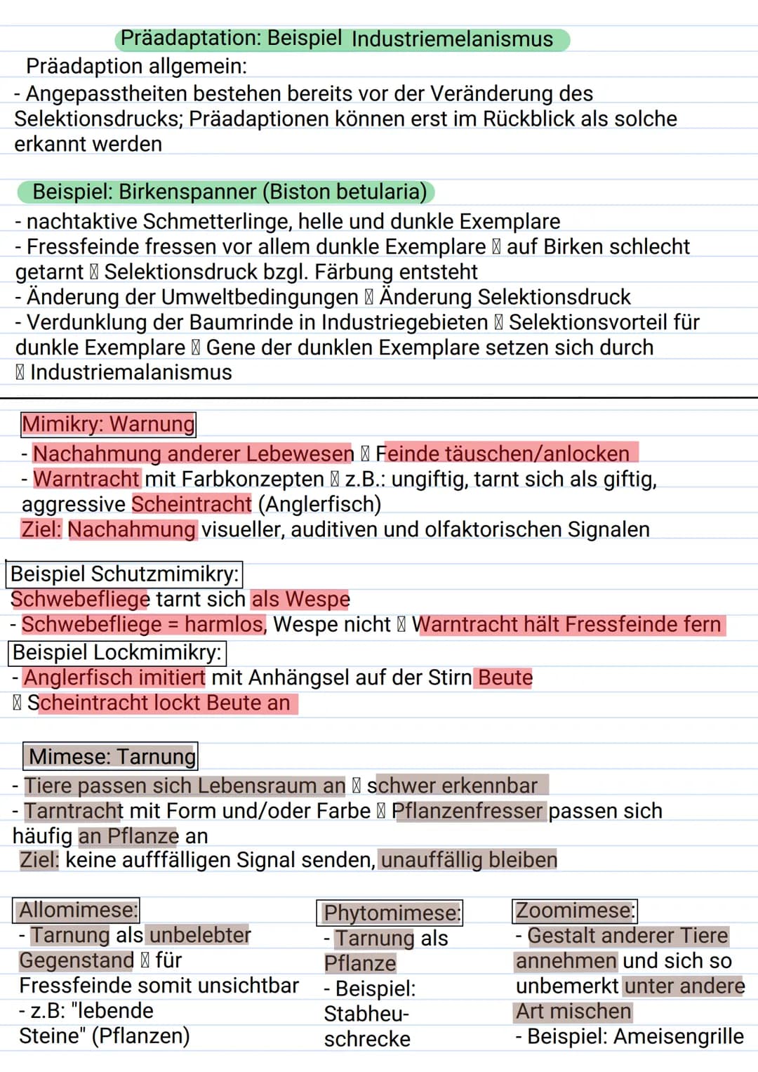 Mutation:
Sprunghafte, nicht durch Vererbung
bedingte Veränderung der genetischen
Informationen; Sie kann auf der Ebene
der DNA (Genmutation