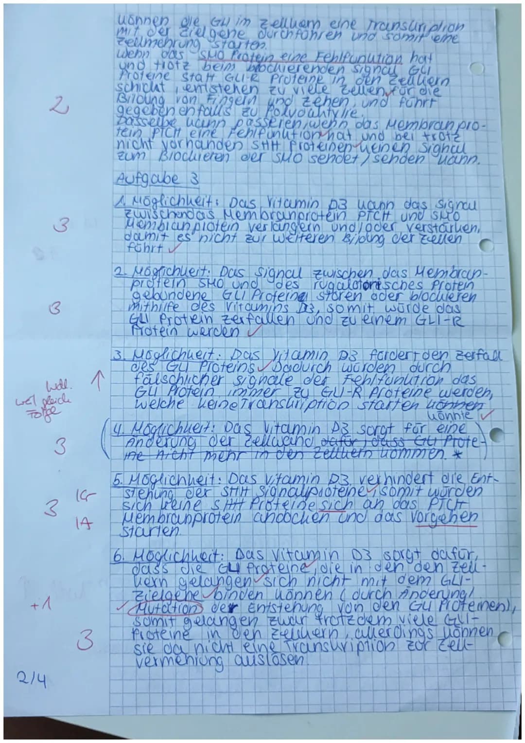 Klausur Q1 Biologie Leistungskurs Schubert
15 14 13 12 11 10 9
8
7 6 5 4 3 2 1
0
/1/ 3 / 2 1 2 2 1 / / / / 1 / 8,2
Name: Michelle A. Reusing