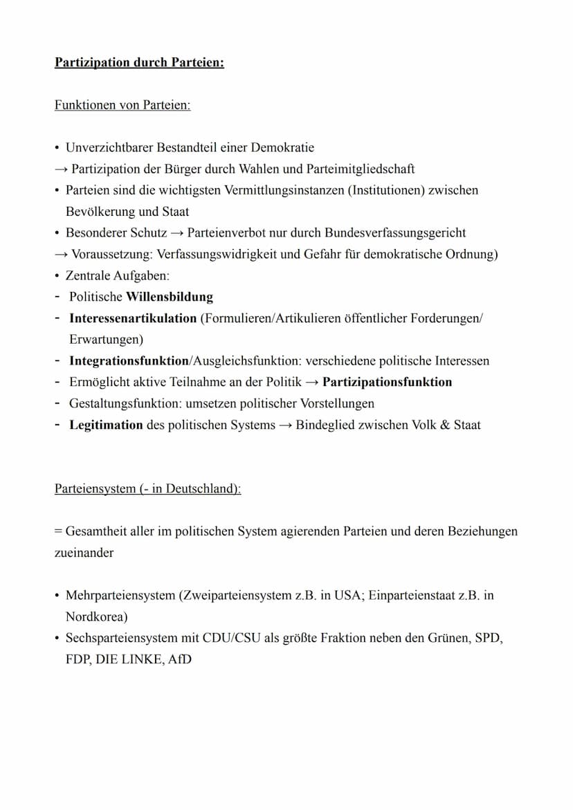 PoWi LK - Abitur 2022
Lernzettel
12.1.: Politische Partizipation zwischen Anspruch und Wirklichkeit
Der politische Prozess
Dimensionen der P