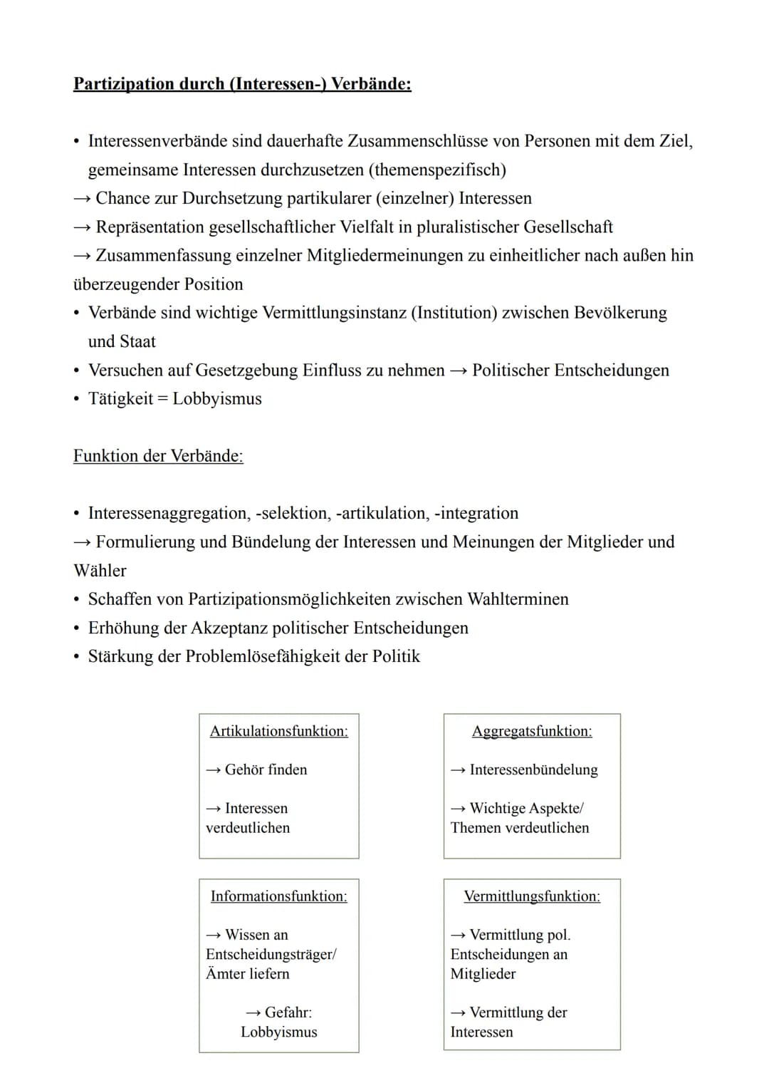 PoWi LK - Abitur 2022
Lernzettel
12.1.: Politische Partizipation zwischen Anspruch und Wirklichkeit
Der politische Prozess
Dimensionen der P