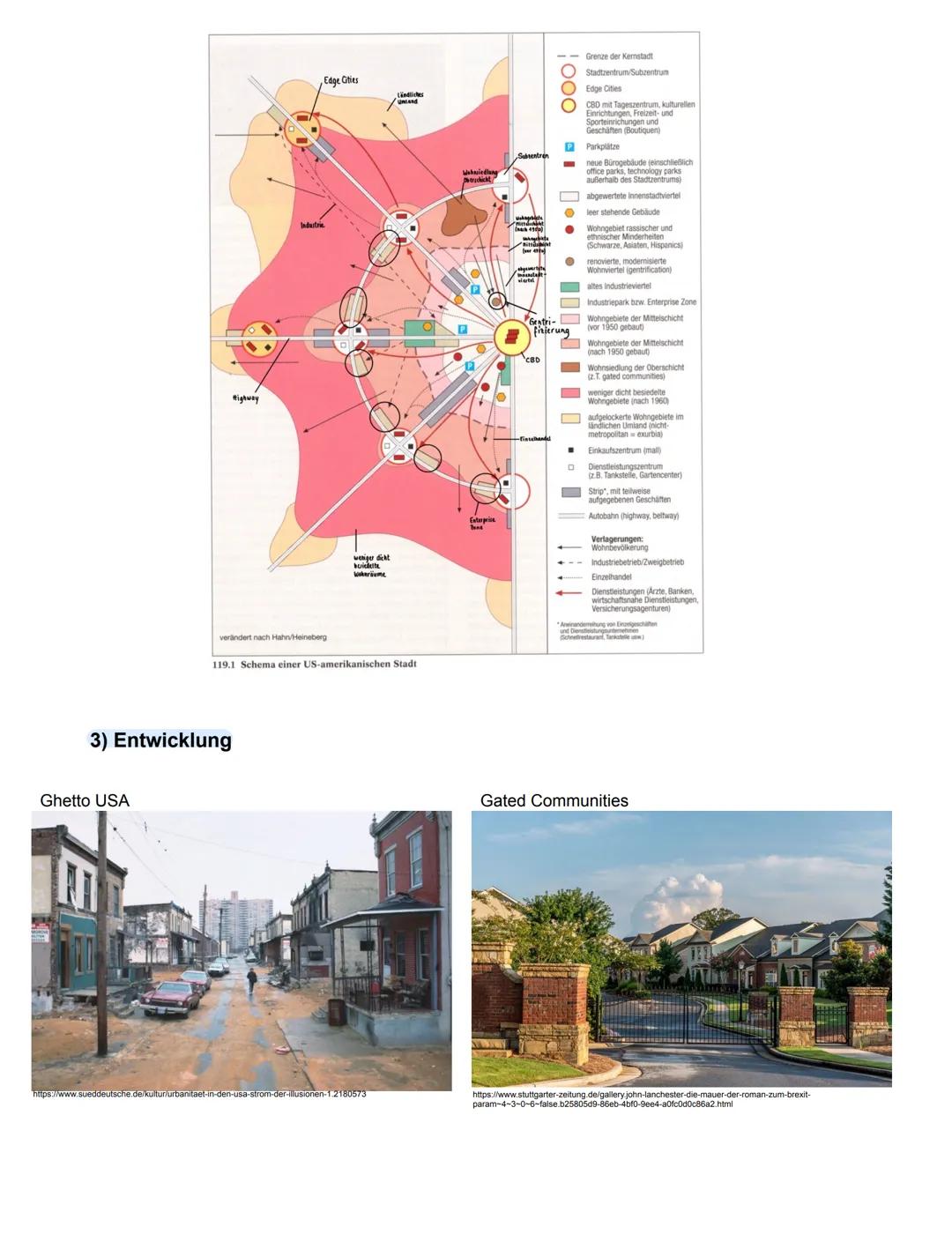 6.4.1. NORDAMERIKANISCHE STADT
1) Allgemeines
- "Junge" Städte
L 18./19. Jhd - im Zuge der Erschließung des Landes
sehr viele große Städte
L