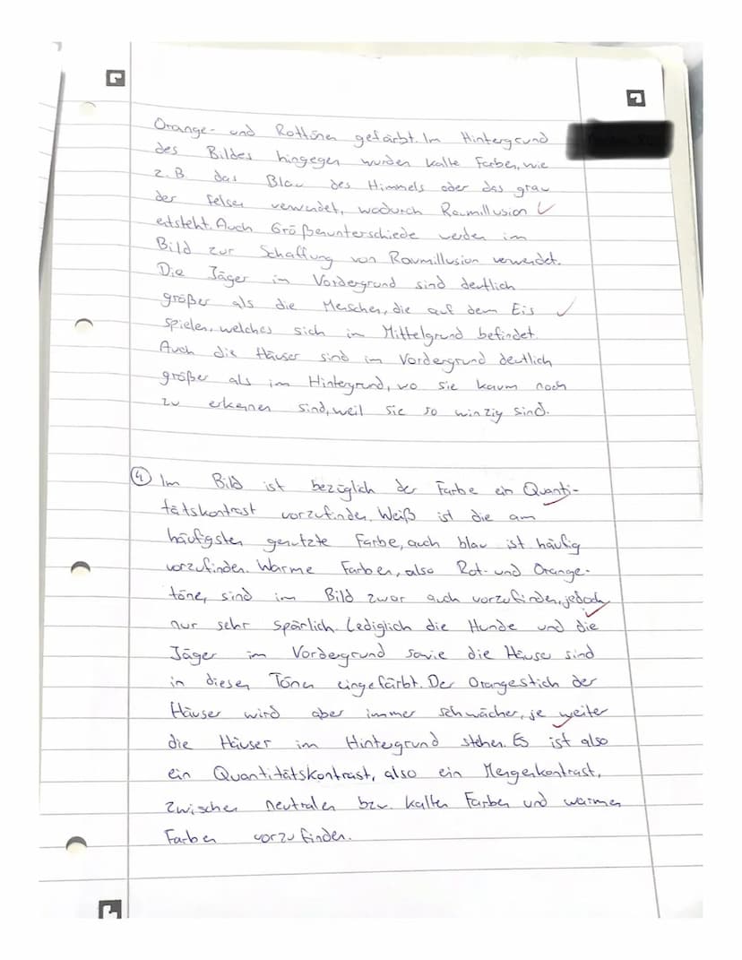 1.Begrifflichkeiten
1. Erklären Sie die Begriffe Bildspannung und Bildform.
2. ,,Kunst gibt nicht das Sichtbare wieder, sondern macht sichtb