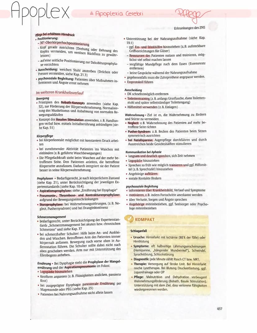 Apoplex
Apoplexia Cerebri
Definition
plötzliche Durchblutungsstörung des Gehirns.
Durch die Durchblutungsstörung kommt es zu einer O₂-unterv