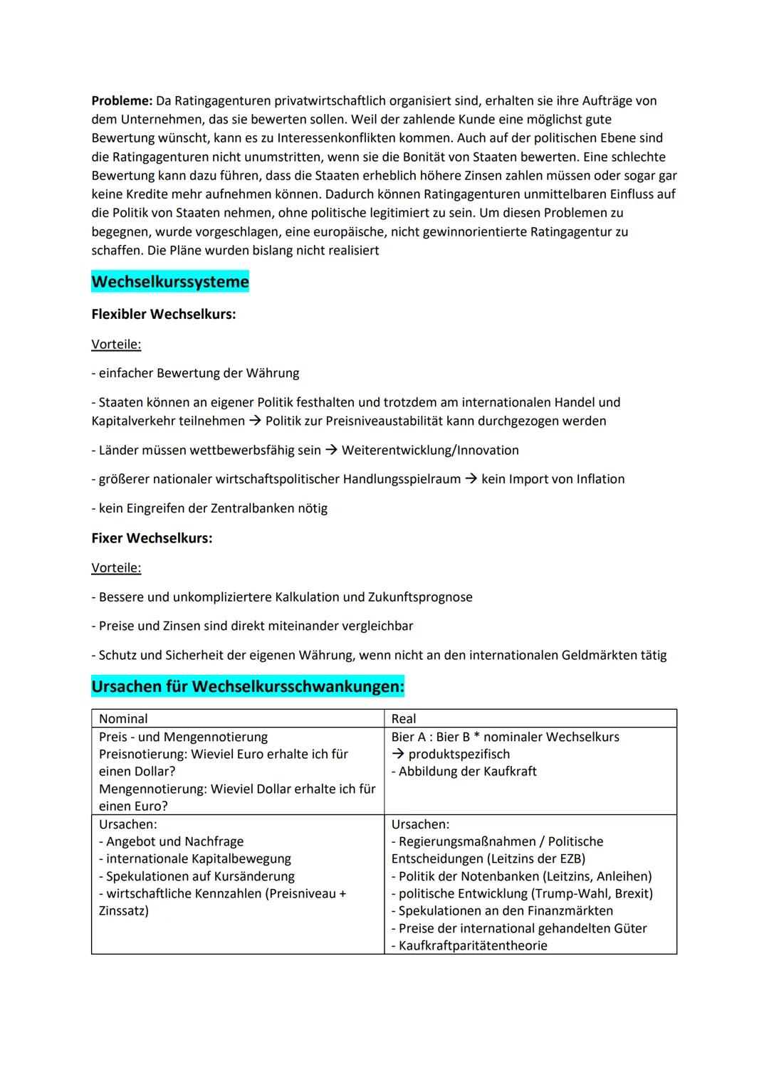 Der Sektor Ausland im Wirtschaftskreislauf
Abitur Wirtschaft Zusammenfassung - Sektor Ausland
Ziel:
Haushalte
Chance:
Geidstrom
Risiken:
Tra