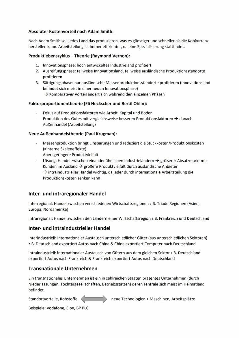 Der Sektor Ausland im Wirtschaftskreislauf
Abitur Wirtschaft Zusammenfassung - Sektor Ausland
Ziel:
Haushalte
Chance:
Geidstrom
Risiken:
Tra