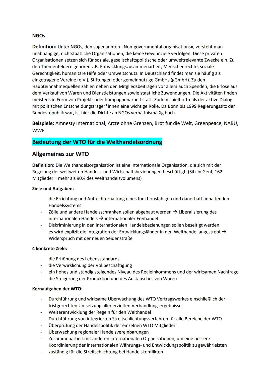 Der Sektor Ausland im Wirtschaftskreislauf
Abitur Wirtschaft Zusammenfassung - Sektor Ausland
Ziel:
Haushalte
Chance:
Geidstrom
Risiken:
Tra