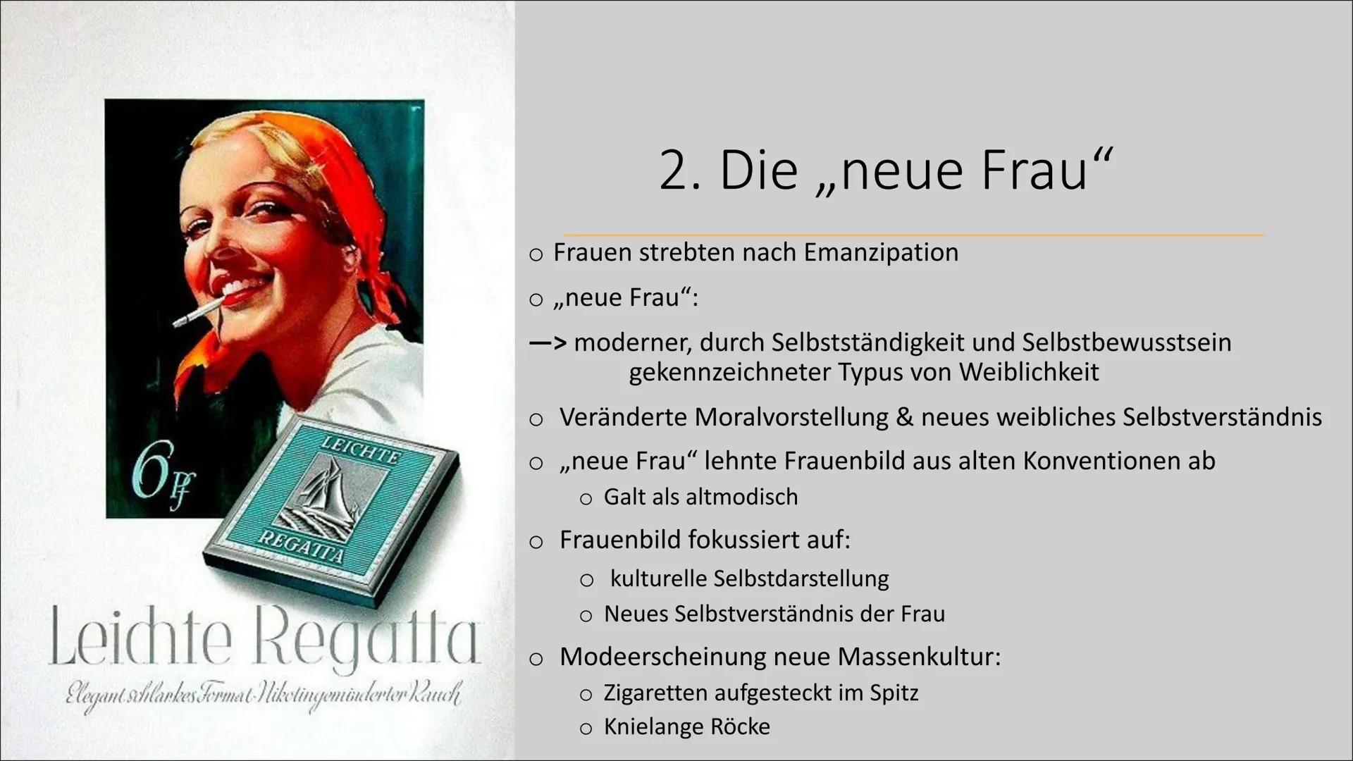 # Frauen: Politik und

Gesellschaft

Von Kira Henkel & Lea Gagliardi Gliederung

1. Allgemeines
2. Die „neue Frau“
3. Politik
   3.1 Parteie