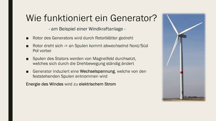 [
GENERATOR
von Malina Weih und Neele Malzer Inhalt
Was ist ein Generator?
Aufbau eines Generators
■ Wie funktioniert ein Generator?
Gleichs