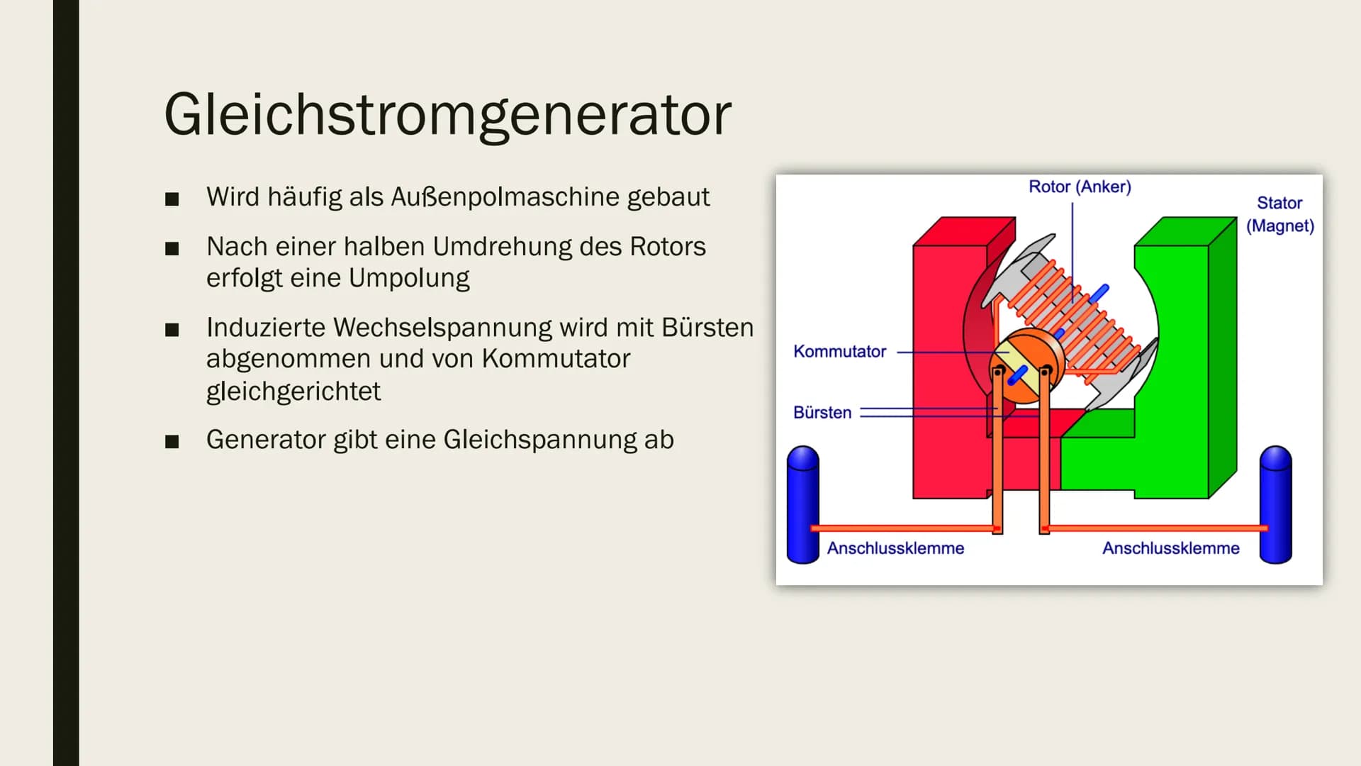 [
GENERATOR
von Malina Weih und Neele Malzer Inhalt
Was ist ein Generator?
Aufbau eines Generators
■ Wie funktioniert ein Generator?
Gleichs