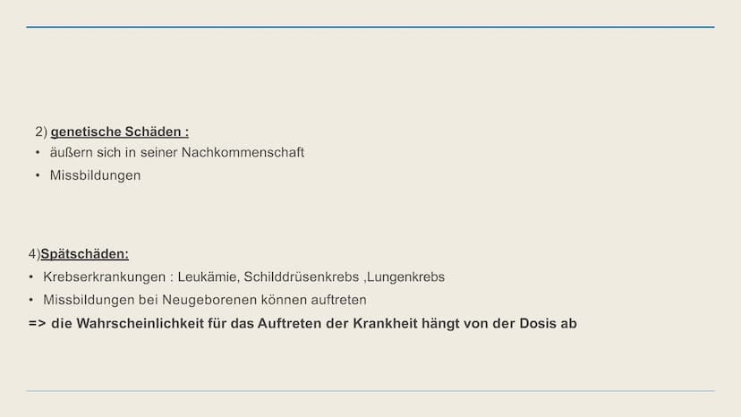 Radioaktivität
In der Medizin Gliederung
1. Biologische Wirkung
2. Radioaktive Strahlung in der Medizin
3. Strahlenanwendung in der Medizin
