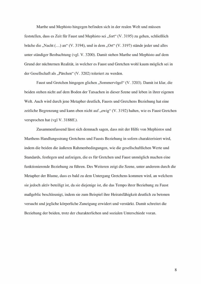 Szenenanalyse Faust: Garten
Das Drama ,,Faust - Der Tragödie Erster Teil", geschrieben von Johann Wolfgang
von Goethe und erschienen im Jahr