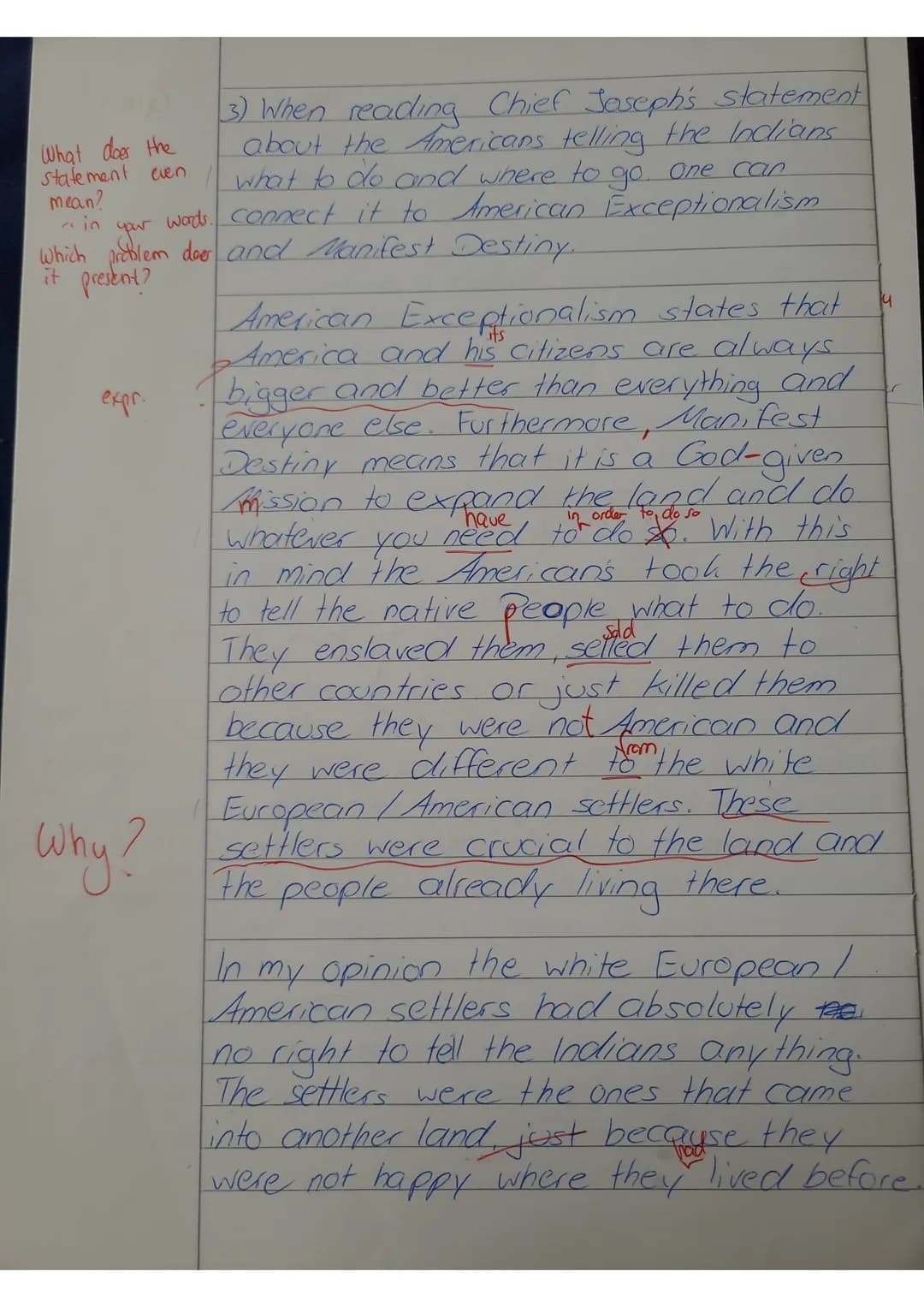 Eng-LK Q1 (GRO/SUL)
October 05, 2022
Name: Nele Gotchall
Assignments
EXAM
No. 1
1. Summarize the text in your own words.
The USA the formati
