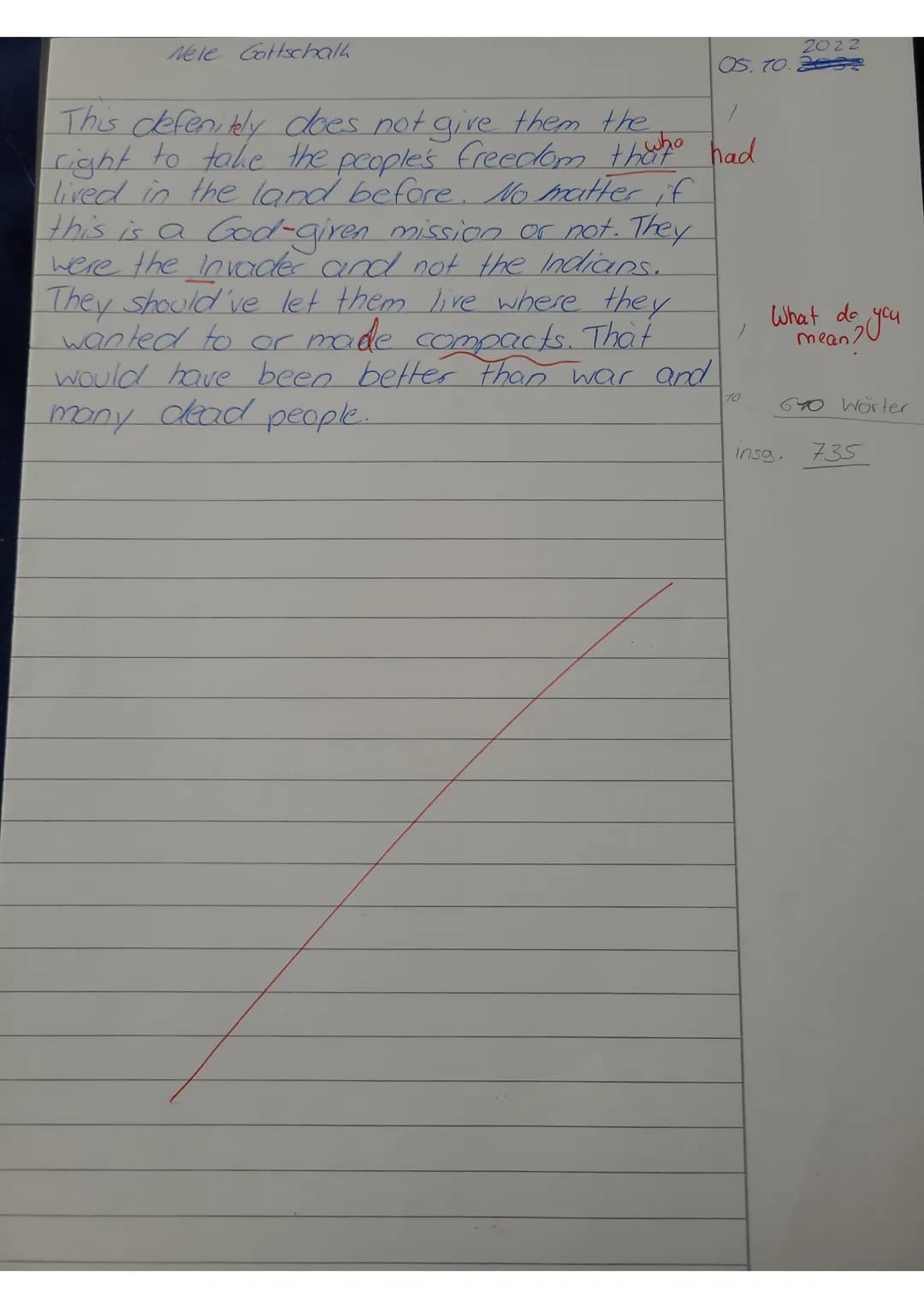 Eng-LK Q1 (GRO/SUL)
October 05, 2022
Name: Nele Gotchall
Assignments
EXAM
No. 1
1. Summarize the text in your own words.
The USA the formati