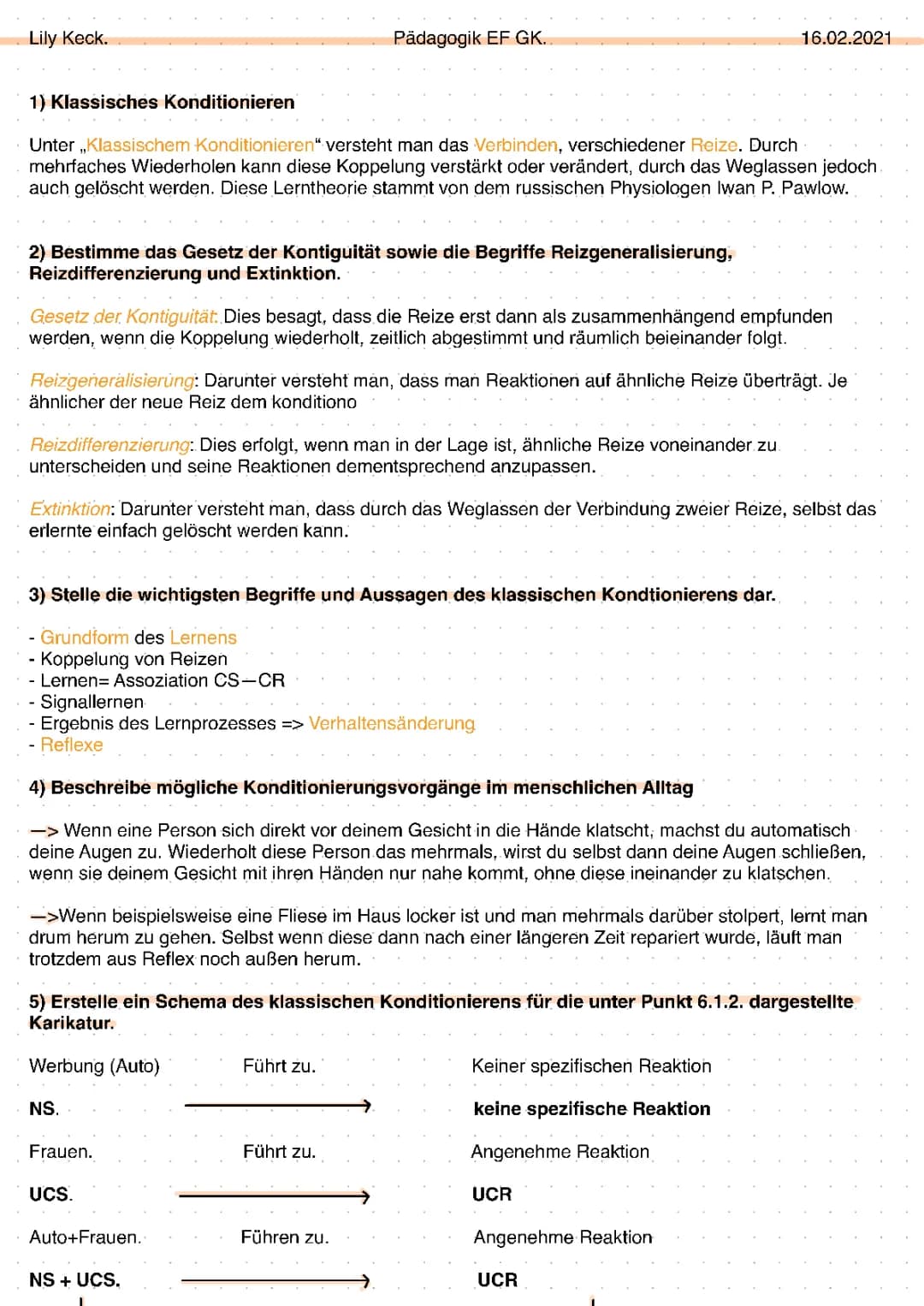 klassische konditionierung