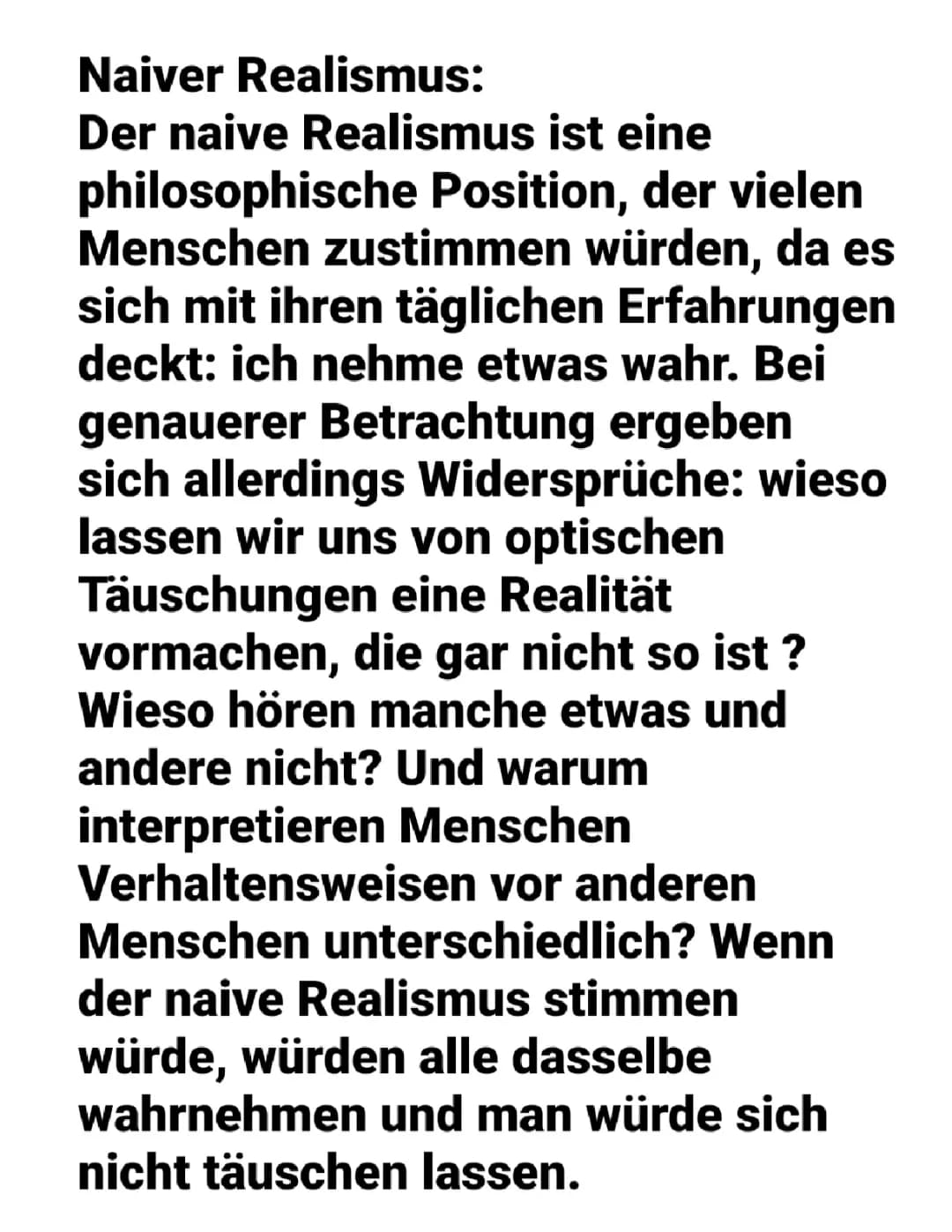 Naiver Realismus für Kinder erklärt - Einfach und Verständlich