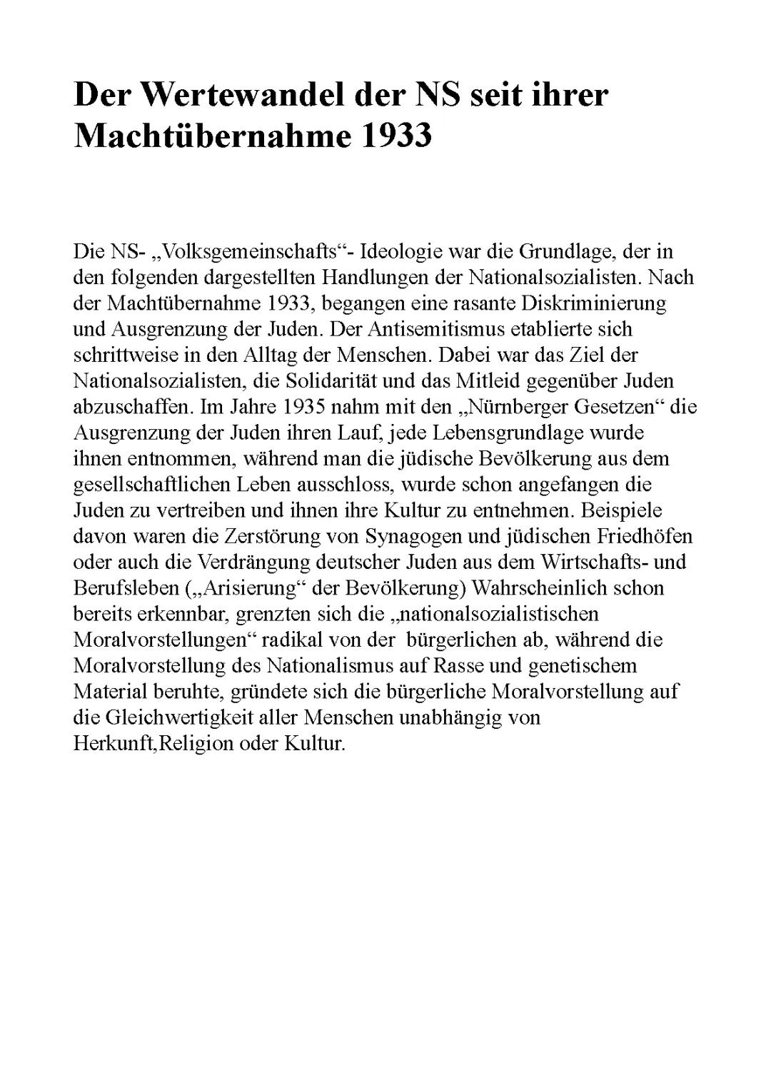 NS-Wirtschaftspolitik und Nürnberger Gesetze 1933-1935: Einfach erklärt für Kinder