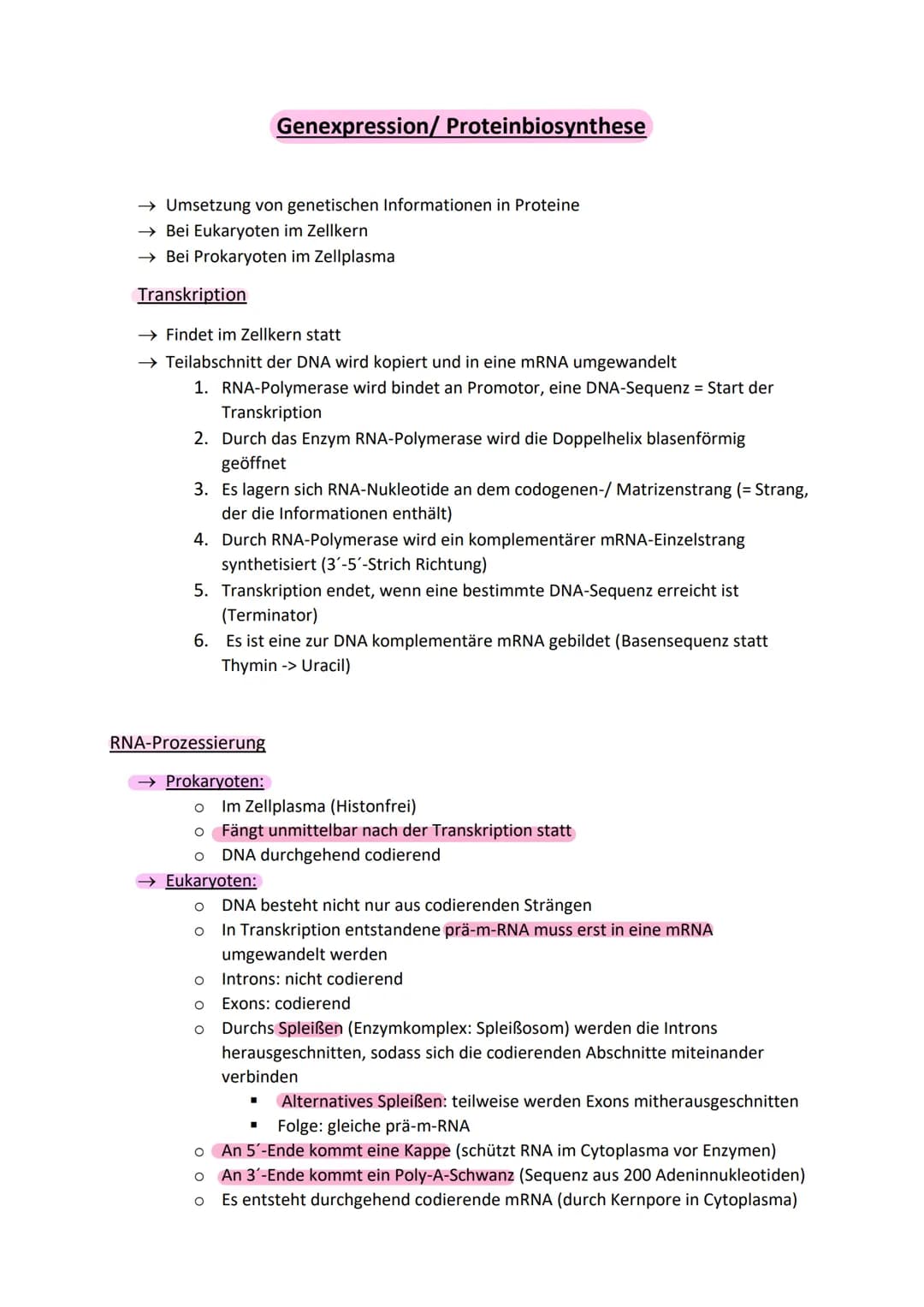 Aufbau der DNA (Watson-Crick-Model)
zwei gegenüberliegende, komplementäre (antiparallele) Polynukleotidstränge
(Doppelhelix)
• Nukleotid: De