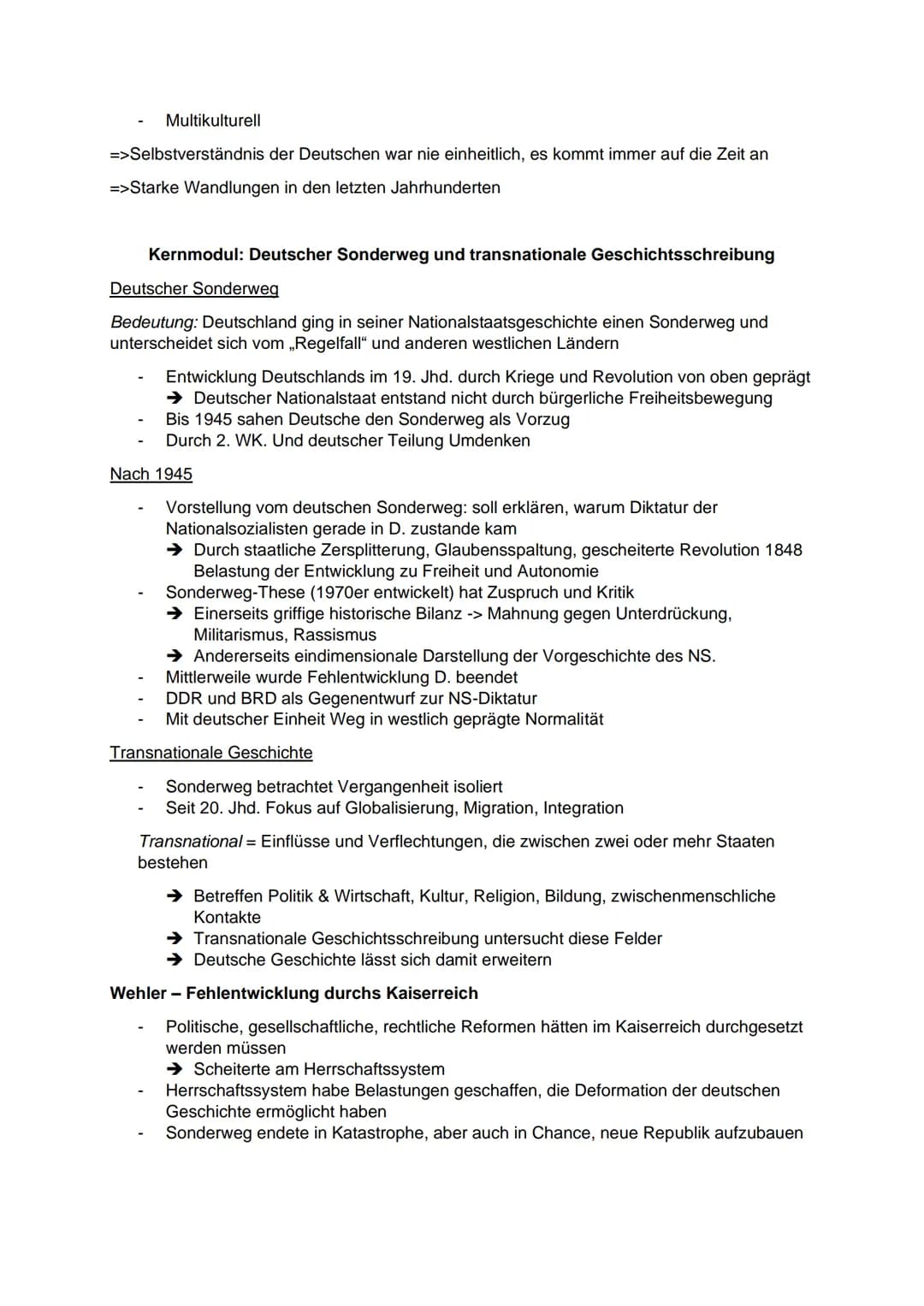 19. Jhd.
1.WK.
Zwischen Krise und Modernisierung - Die Gesellschaft der Weimarer Republik
Kernmodul: Deutungen des deutschen Selbstverständn