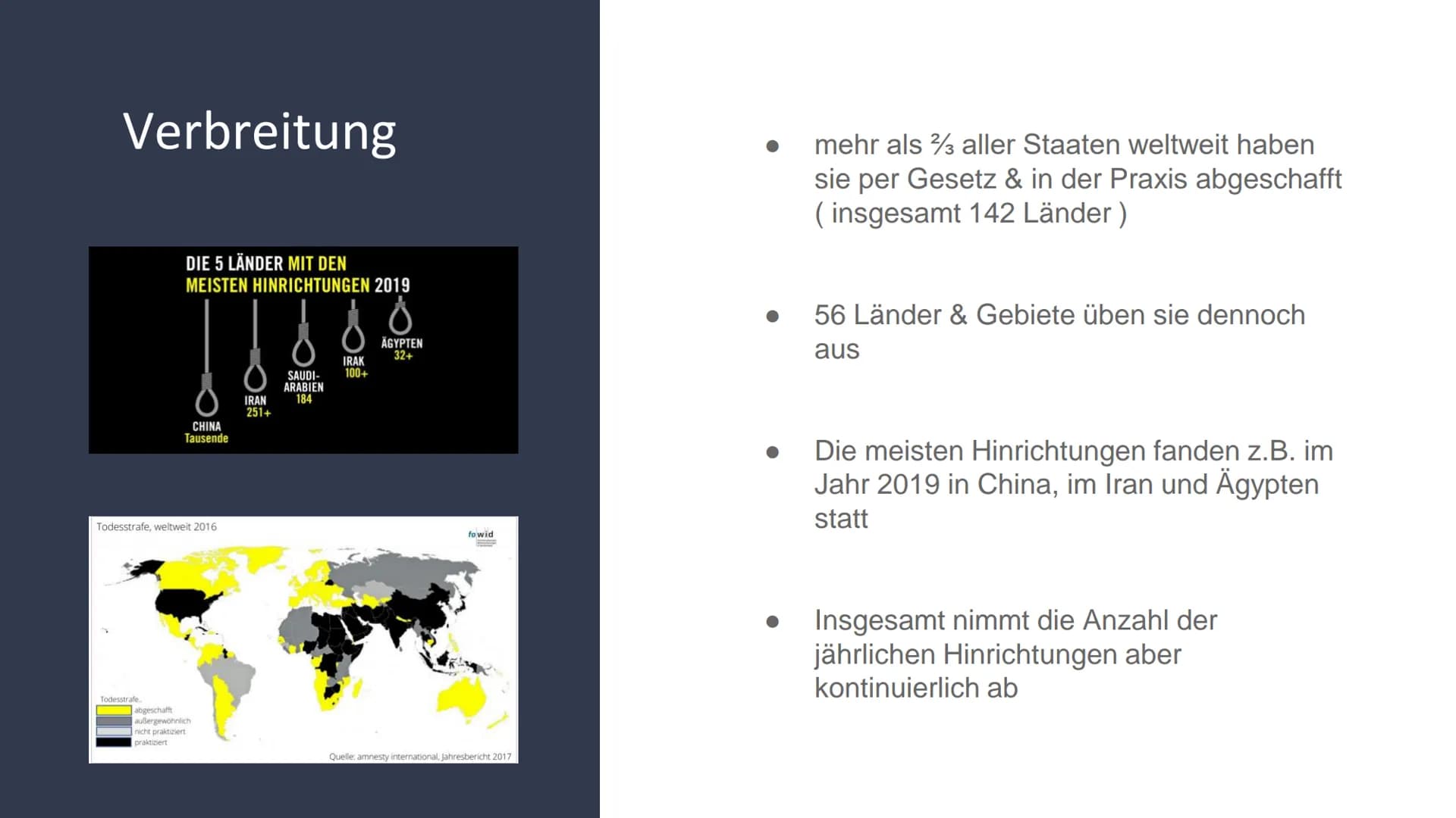 Die Todesstrafe Inhaltsverzeichnis
1. Definition
2. Geschichte
3. Verbreitung
4. Verurteilungsgrundsätze & Rechtsgrundlagen
5. Pro & Contra 