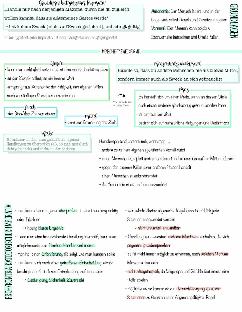 Grundsätze eines gelingenden Lebens
Aristoteles - Glückseligkeit
→DEONTOLOGISCHE ETHIK, DENN TUGEND WIRD BEFOLGT (->HANDLUNG IST GUT, WENN S