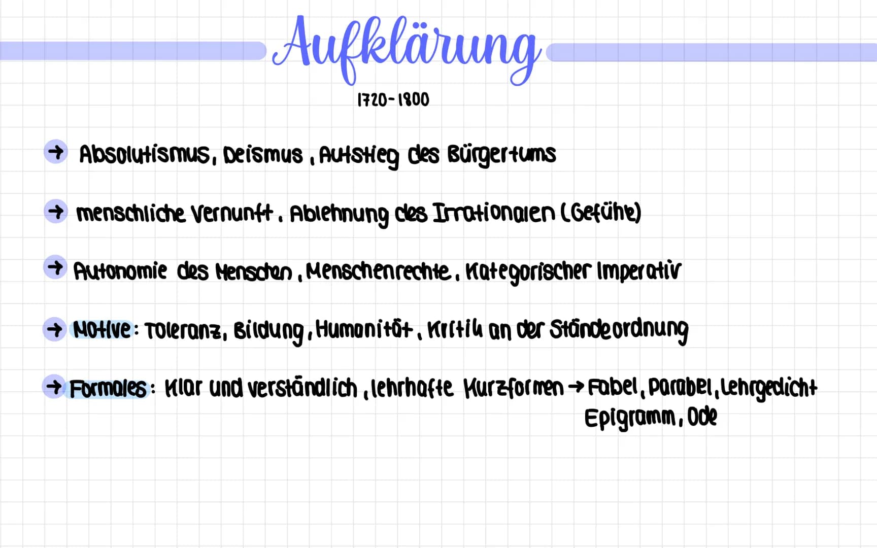 Barock
1600-1720
→ Aufkommen von Wissenschaft, Humonismus
++
→ Soziale Sponnungen, Absolutismus →30-jähriger Krieg
→ Religiösität und Religi