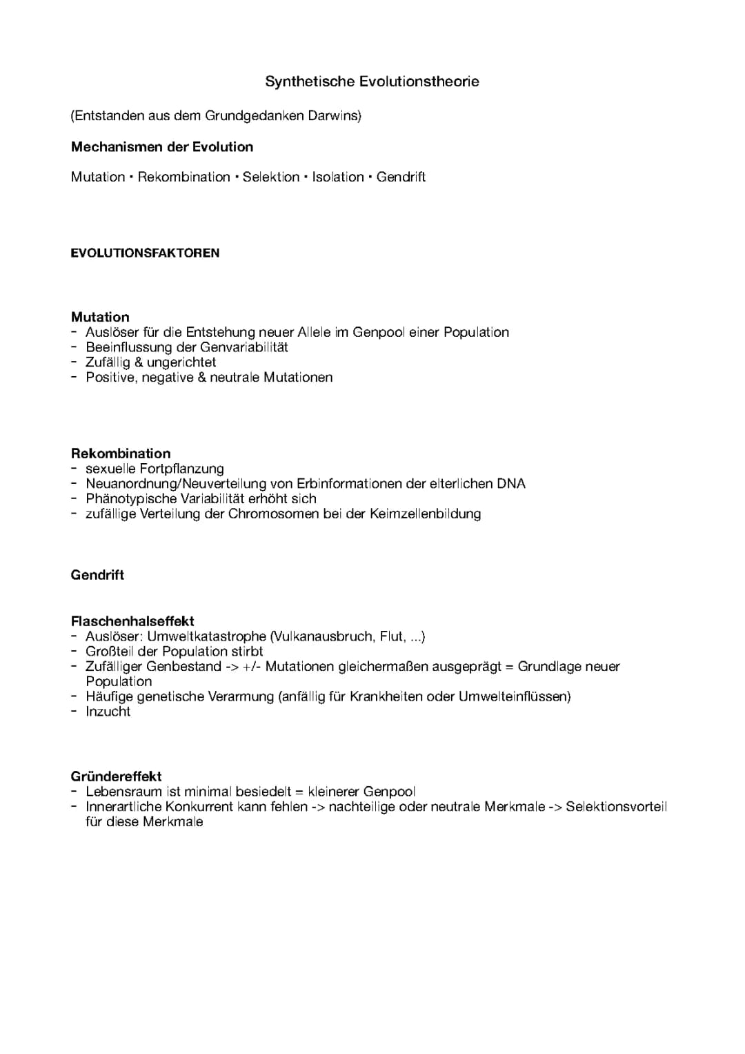 Synthetische Evolutionstheorie 