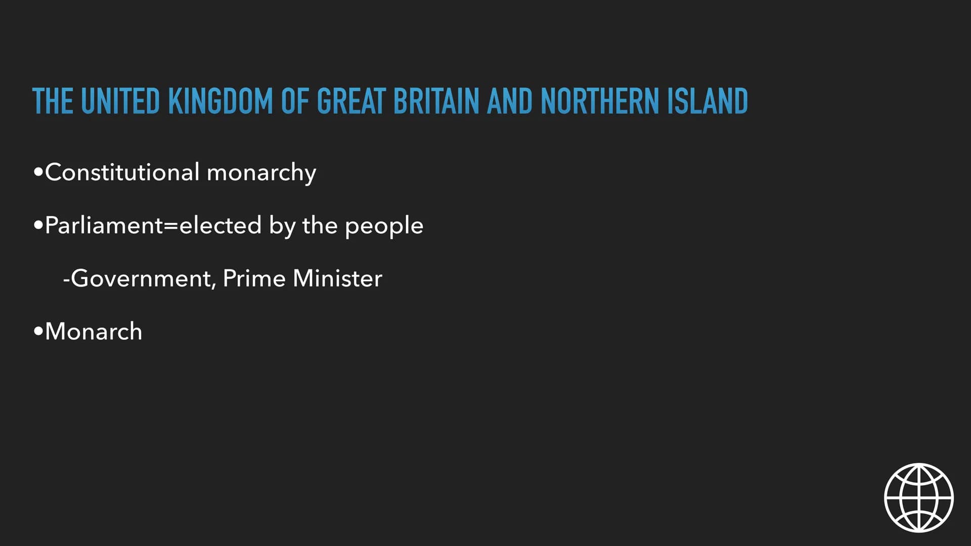 THE UK IN THE EUROPEAN CONTEXT STRUCTURE
1. Political system of UK
2. Society of UK
3. Brexit TEMUIBU
THE POLITICAL SYSTEM OF UK
1000 10
mim