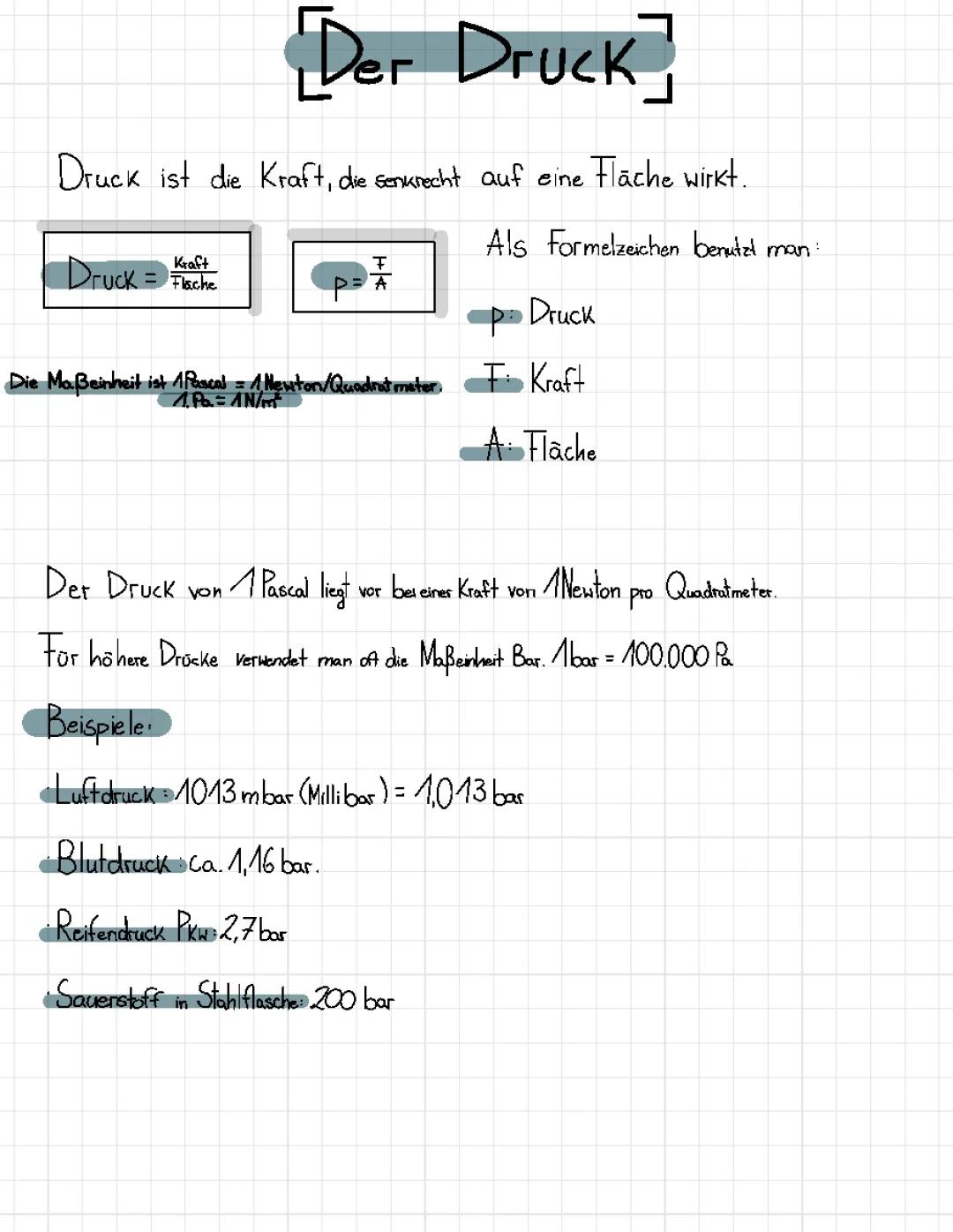 Der Druck (Physik)