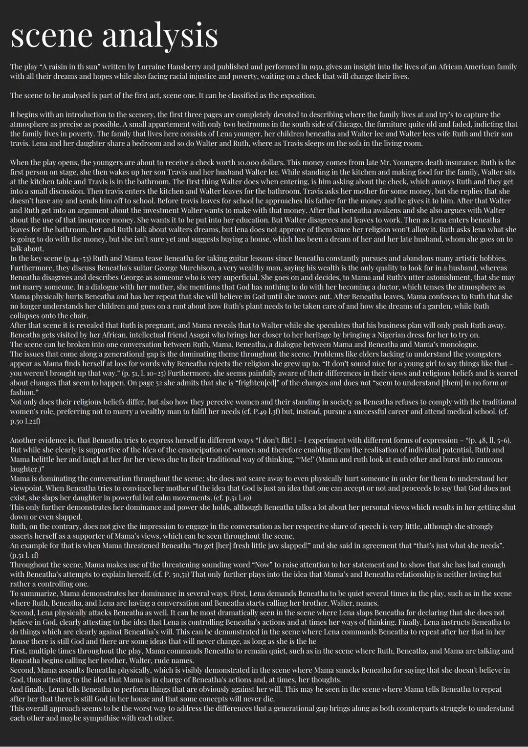 # A

# RAISIN

# IN THE SUN

Made by Idontwannacupcake TABLE OF CONTENTS

1 CAST
The cast, fancasted by me

2 MUSIC
A playlist for the play
