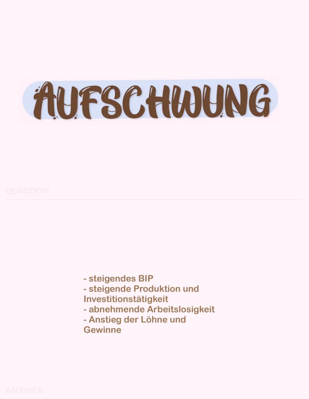 KONJUNKTURZYKLUS
Konjunkturverlauf - idealtypisches Modell
Konjunkturverlauf (kurze Wellen)
Wertschöpfung
Hochkonjunktur (Boom):
Vollbeschäf