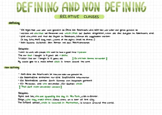 Know Defining and non defining relative clauses thumbnail