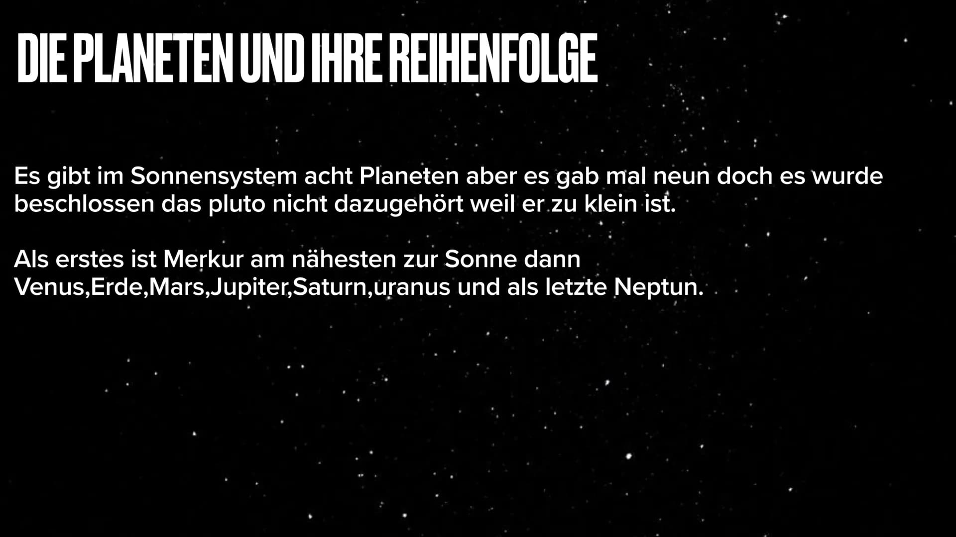 DAS SONNENSYSTEM
OLIVIA,MINEL GLIEDERUNG
- Die Planeten und ihre Reihenfolge
- Die Sonne
- Entdeckung
- Der Mond
- Pluto
- Unterschied zwisc