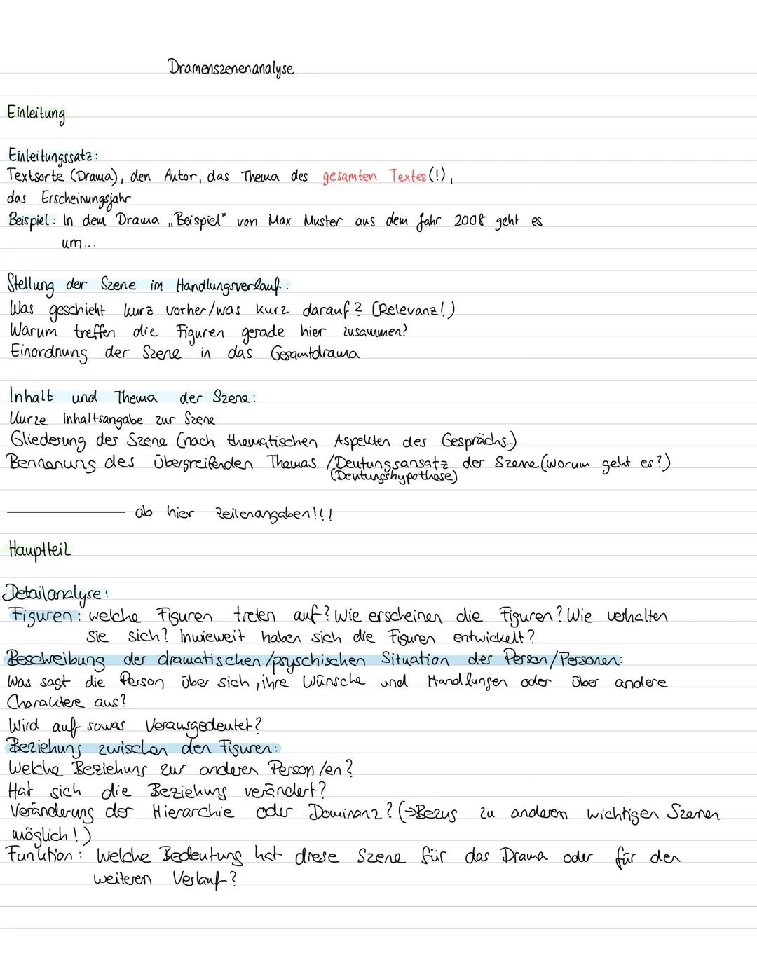 Dramenszenenanalyse

Einleitung

Einleitungssatz:
Textsorte (Drama), den Autor, das Thema des gesamten Textes (!),
das Erscheinungsjahr
Beis