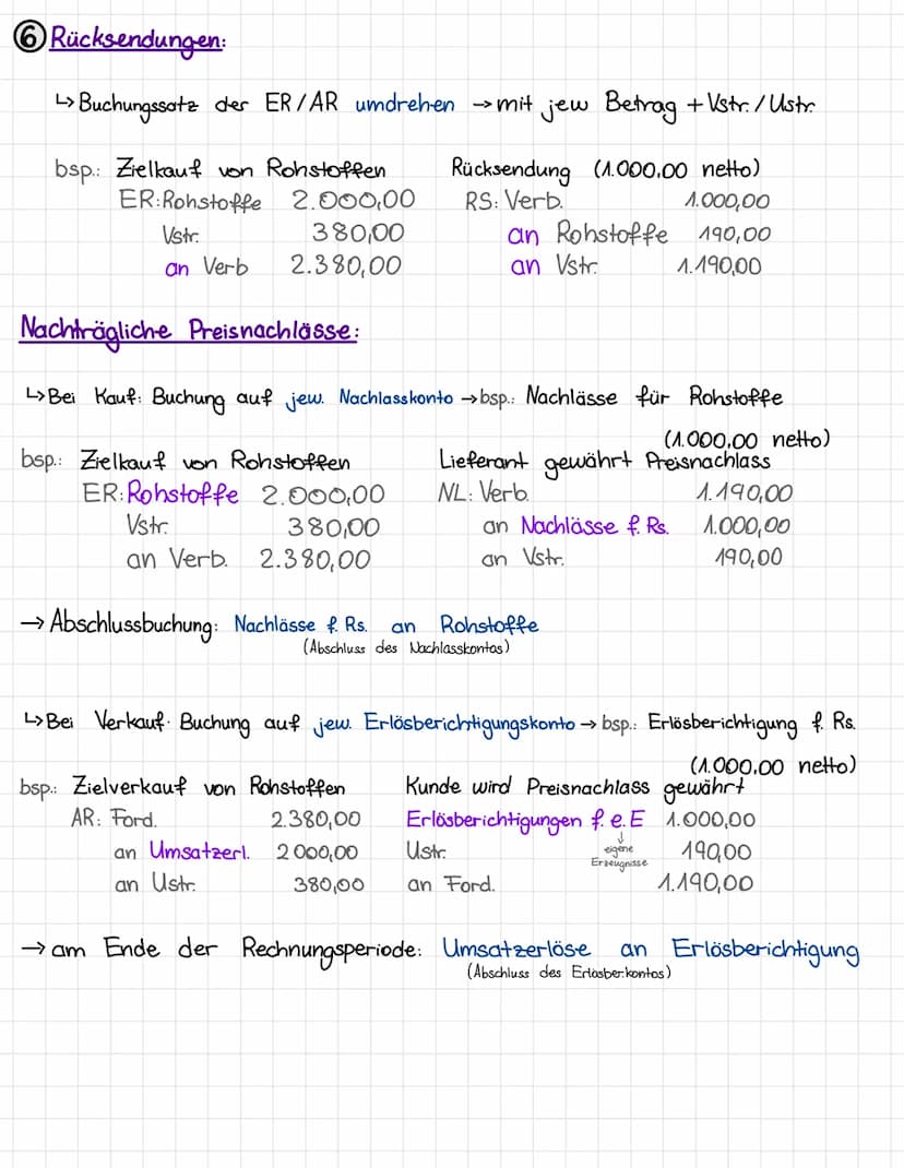 Rewe
Bestandsveränderungen.
→ Hilfskonto: Bestandsveränderungen (BV) = wenn (un) fertige Erzeugnisse nicht im
gleichen Jahr verkauft werden.