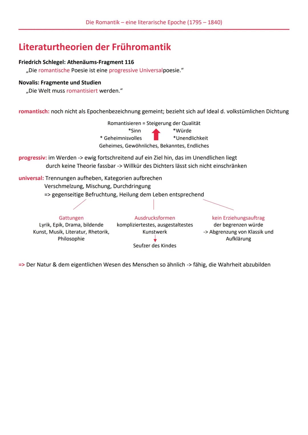 Hintergrundwissen zur Romantik
• Grundlagen
● Literaturtheorien der Frühromantik
Die Romantik- eine literarische Epoche (1795-1840)
E.T.A Ho