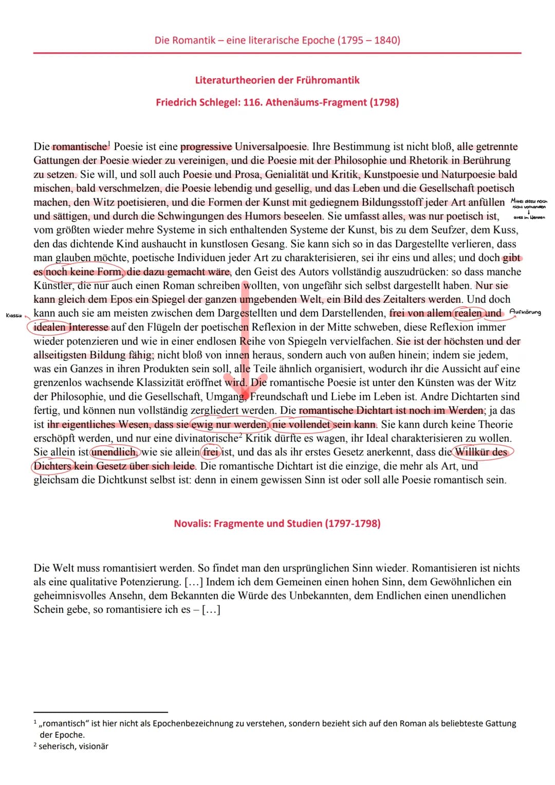 Hintergrundwissen zur Romantik
• Grundlagen
● Literaturtheorien der Frühromantik
Die Romantik- eine literarische Epoche (1795-1840)
E.T.A Ho