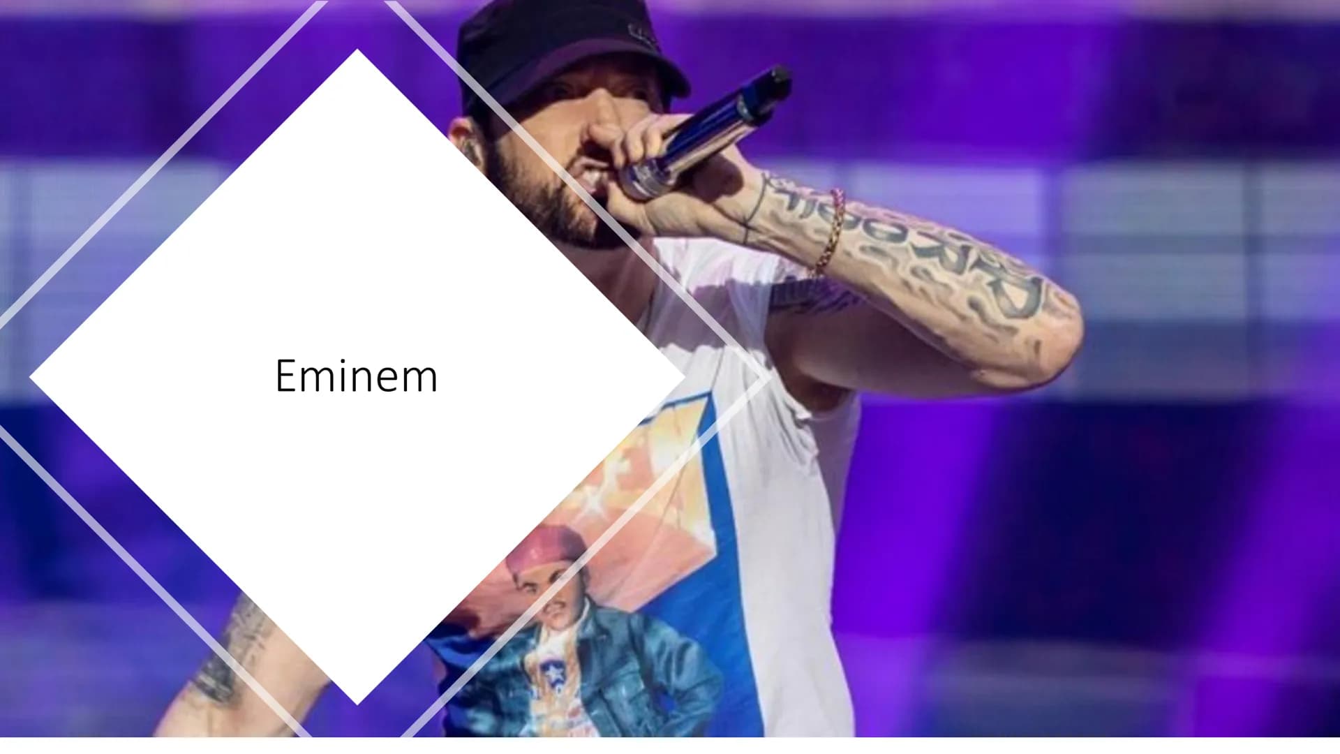 Eminem
5x Inhaltsverzeichnis
●
●
●
●
●
●
●
Steckbrief
Lebenslauf
Alben
Liedfakten
Lyrics
Songanalyse
Unsere Meinung
Quellen
Ende Steckbrief
