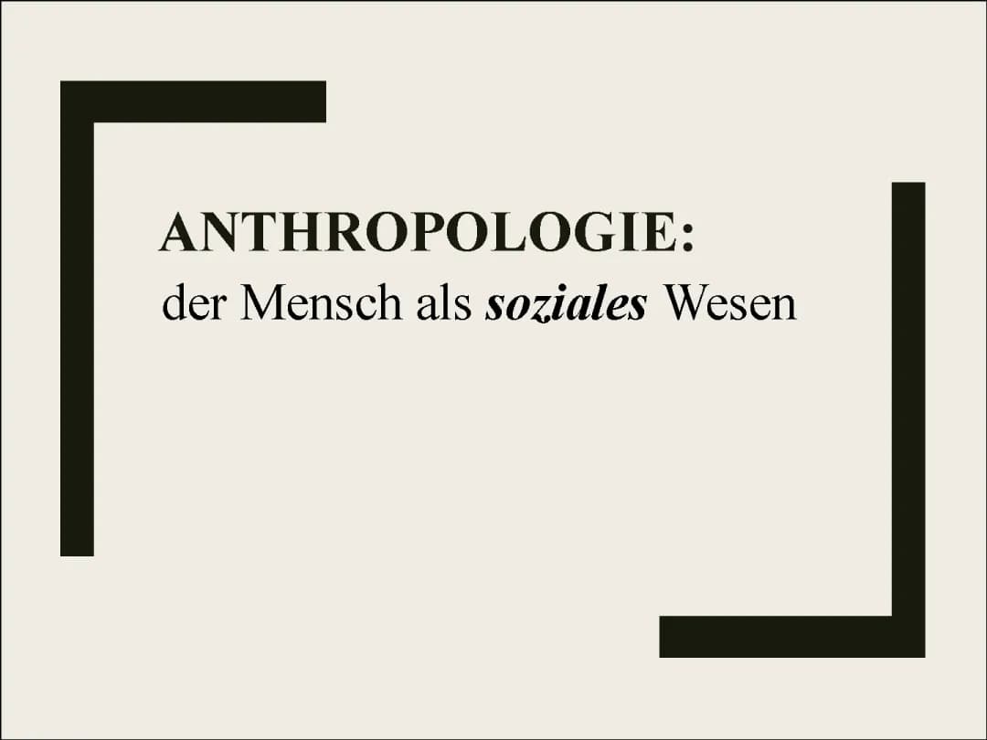 Der Mensch als Soziales Wesen - Ein Leitfaden für Unterricht und Philosophie
