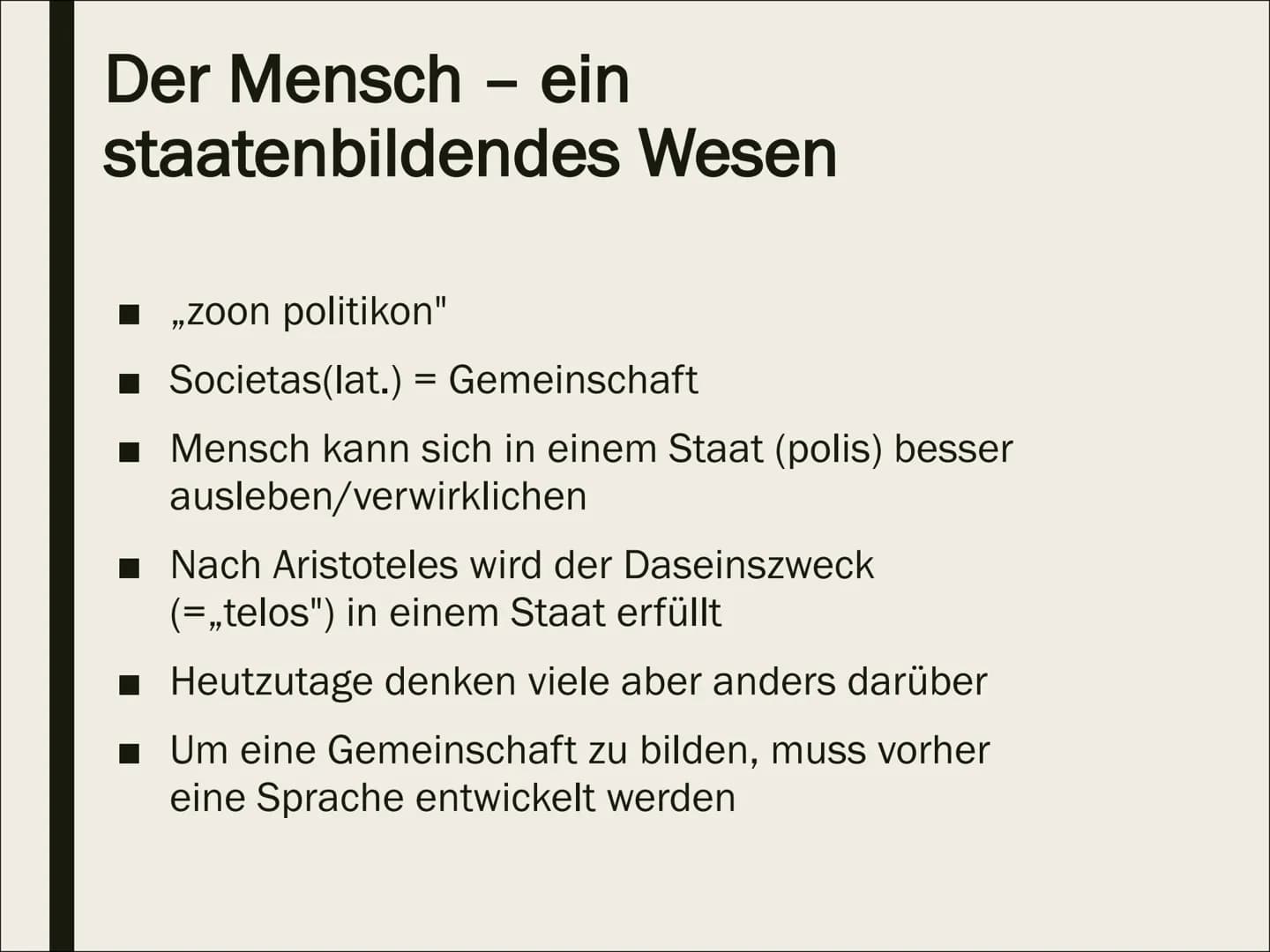 ANTHROPOLOGIE:
der Mensch als soziales Wesen Gliederung
Was bedeutet sozial?
Wie wichtig sind soziale Kontakte?
Der Mensch - ein staatenbild