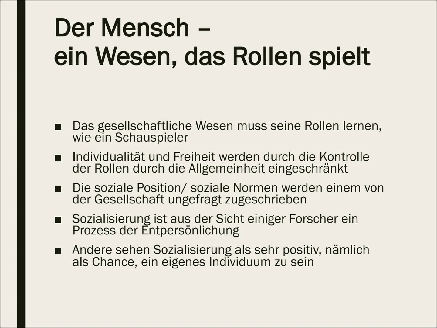 ANTHROPOLOGIE:
der Mensch als soziales Wesen Gliederung
Was bedeutet sozial?
Wie wichtig sind soziale Kontakte?
Der Mensch - ein staatenbild