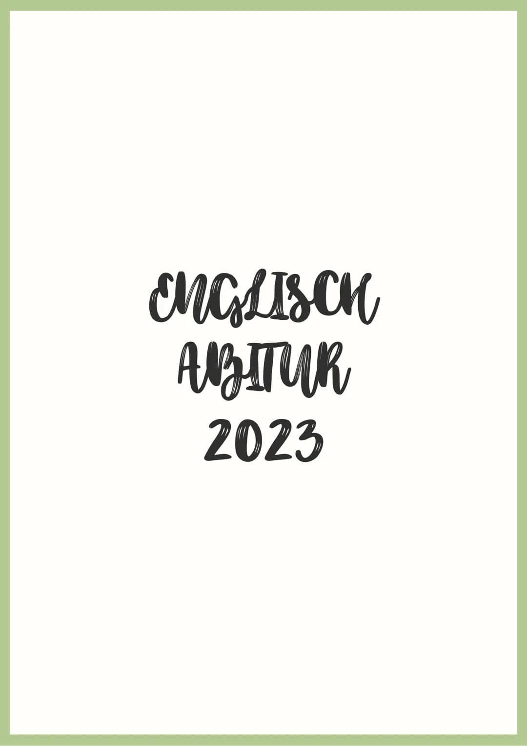 ENGLISCH
ABITUR
2023 ABITUR 2023
short stories
SHORT STORIES
• "The Third and Final Continent" - Jhumpa Lahiri
• "Loose Change" - Andrea Lev