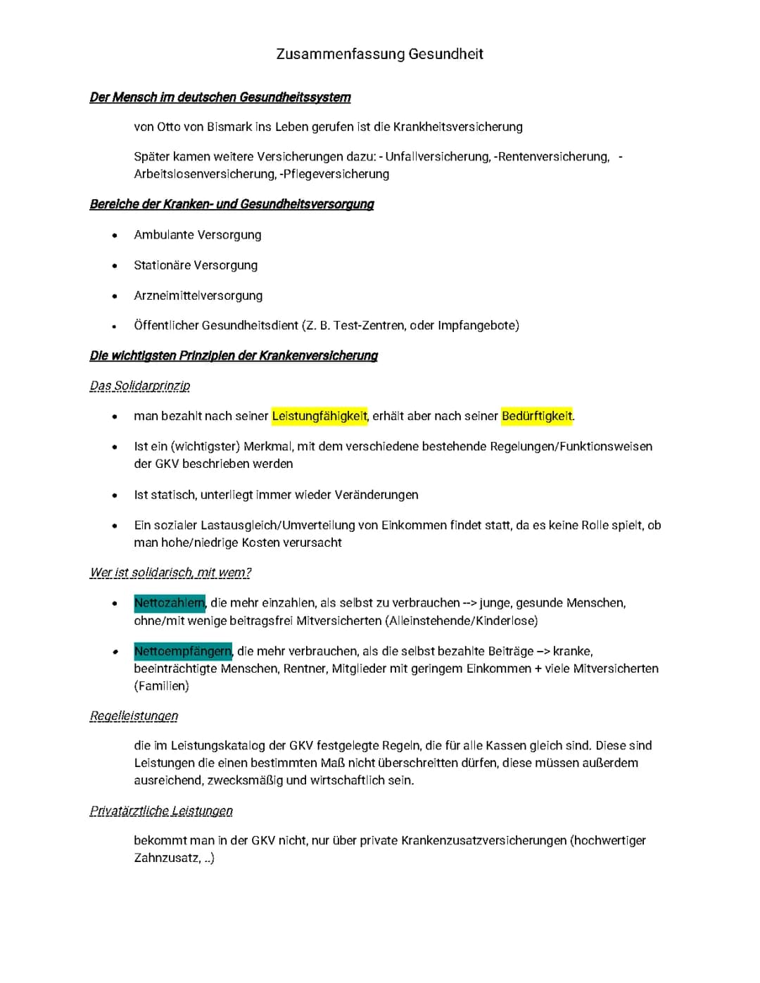 Gesundheitssystem