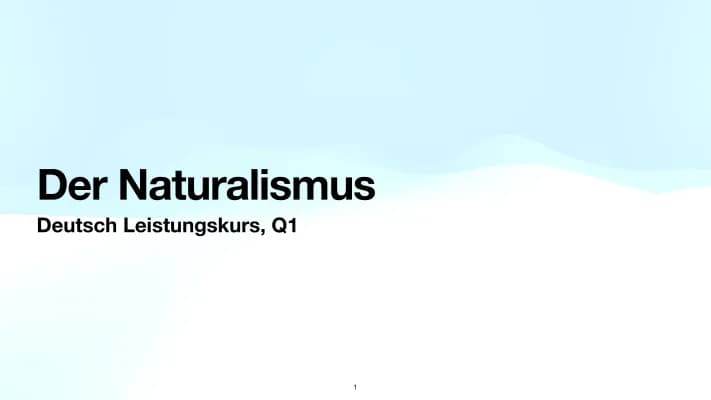 Know Naturalismus Epoche thumbnail