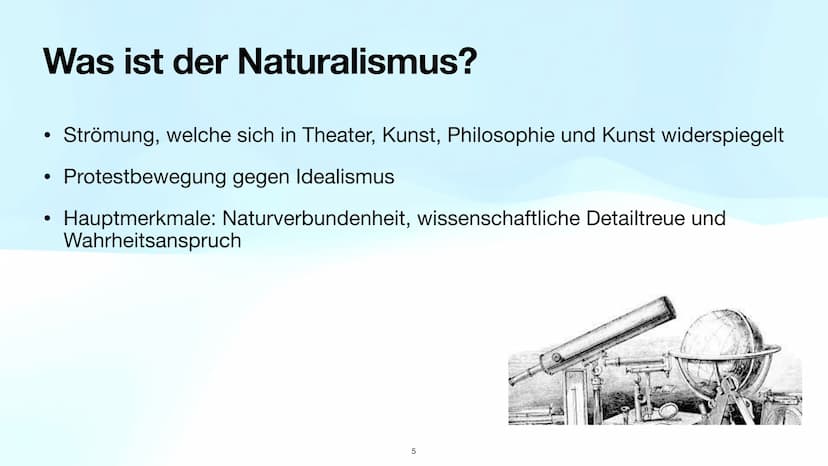 Der Naturalismus
Deutsch Leistungskurs, Q1
1 Naturalismus Epoche:
Wissenschaft trifft Literatur
(1880-1900)
2 Inhaltsverzeichnis
1. Einordnu