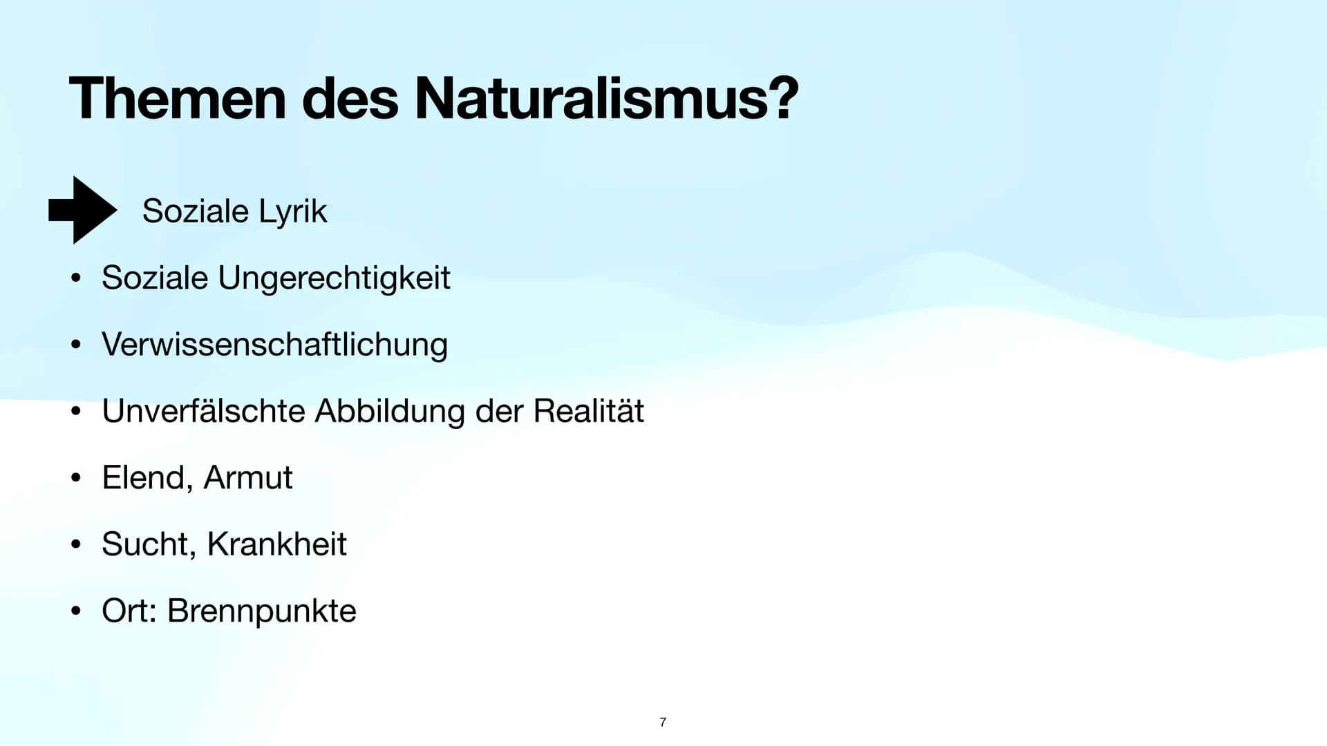 Der Naturalismus
Deutsch Leistungskurs, Q1
1 Naturalismus Epoche:
Wissenschaft trifft Literatur
(1880-1900)
2 Inhaltsverzeichnis
1. Einordnu