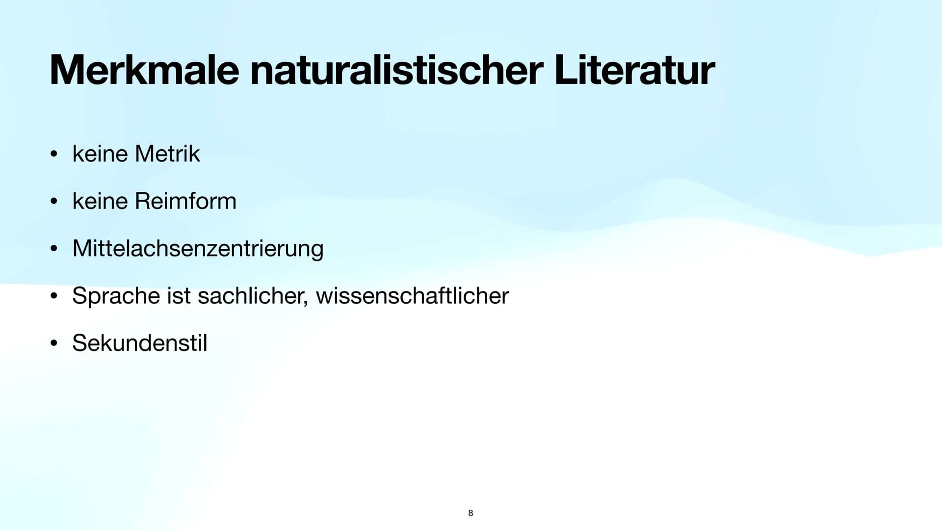 Der Naturalismus
Deutsch Leistungskurs, Q1
1 Naturalismus Epoche:
Wissenschaft trifft Literatur
(1880-1900)
2 Inhaltsverzeichnis
1. Einordnu