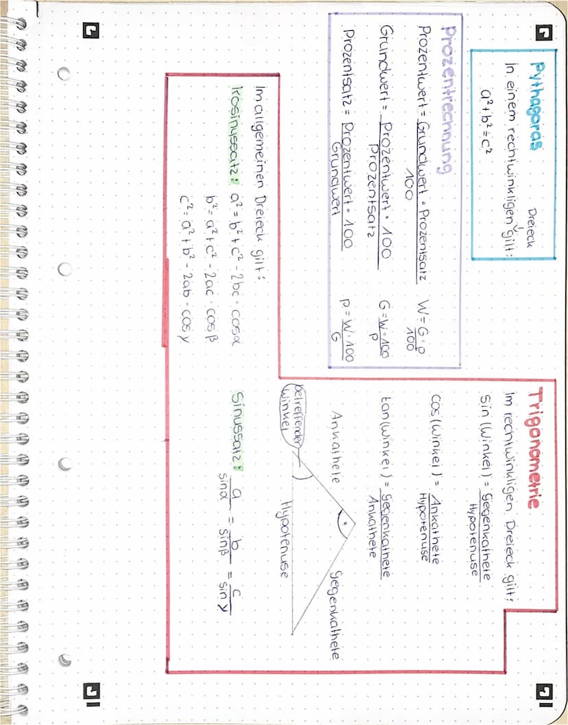 r
FLACHENBERECHNUNG KÖRPERBERECHNUNG
Parallelogramm Kreis
A = π = r²
41=2-JT°r
Dreieck
A = 9-b
2
Trapez
A=a+ch
2
FORMELSAMMLUNG
-geeignet fü