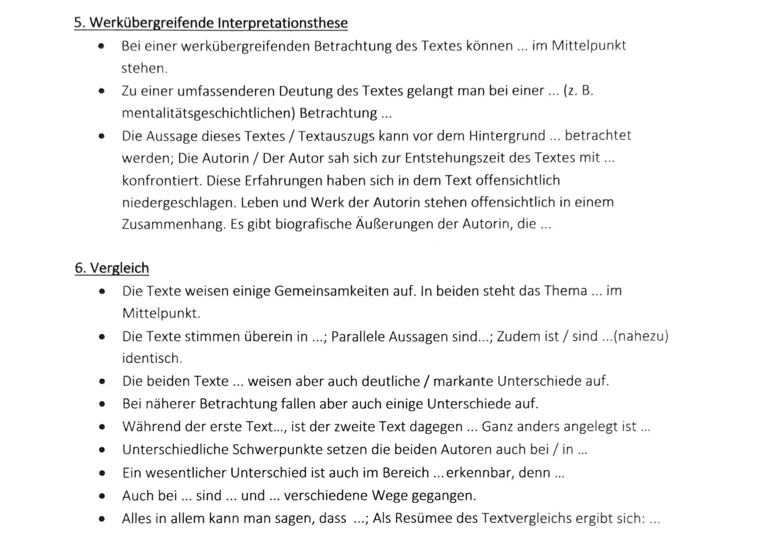 Formulierungsbausteine für die Analyse und Interpretation von
literarischen Texten

1. Einleitungssätze

*   Im Jahr ... erschien ...s Erzäh